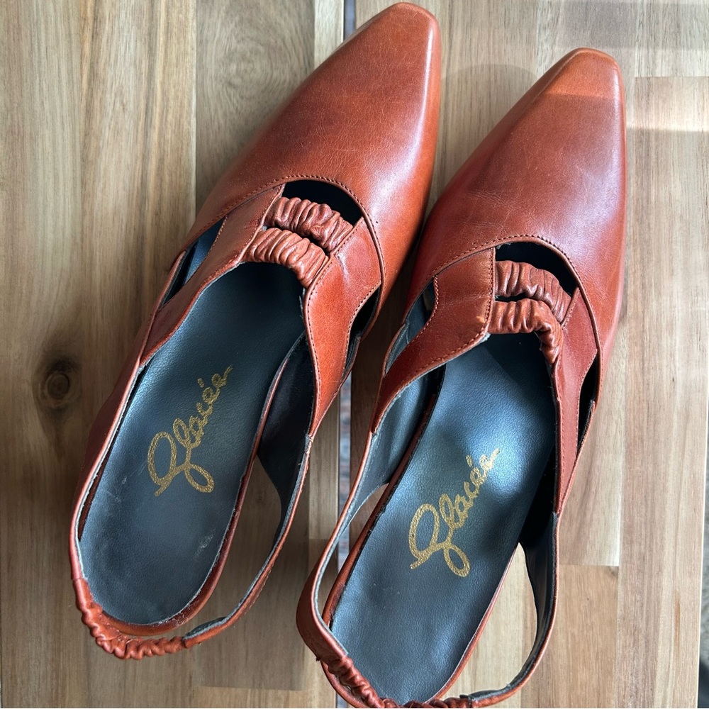 vintage soviet-era leather heels